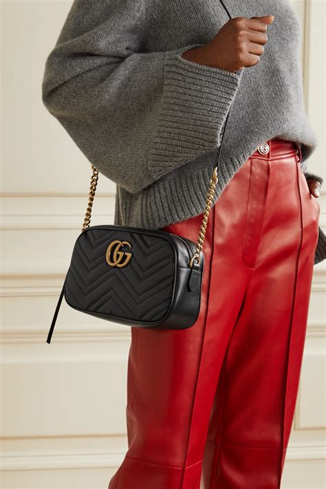 gucci black marmont small|authentic Gucci Marmont small bag.